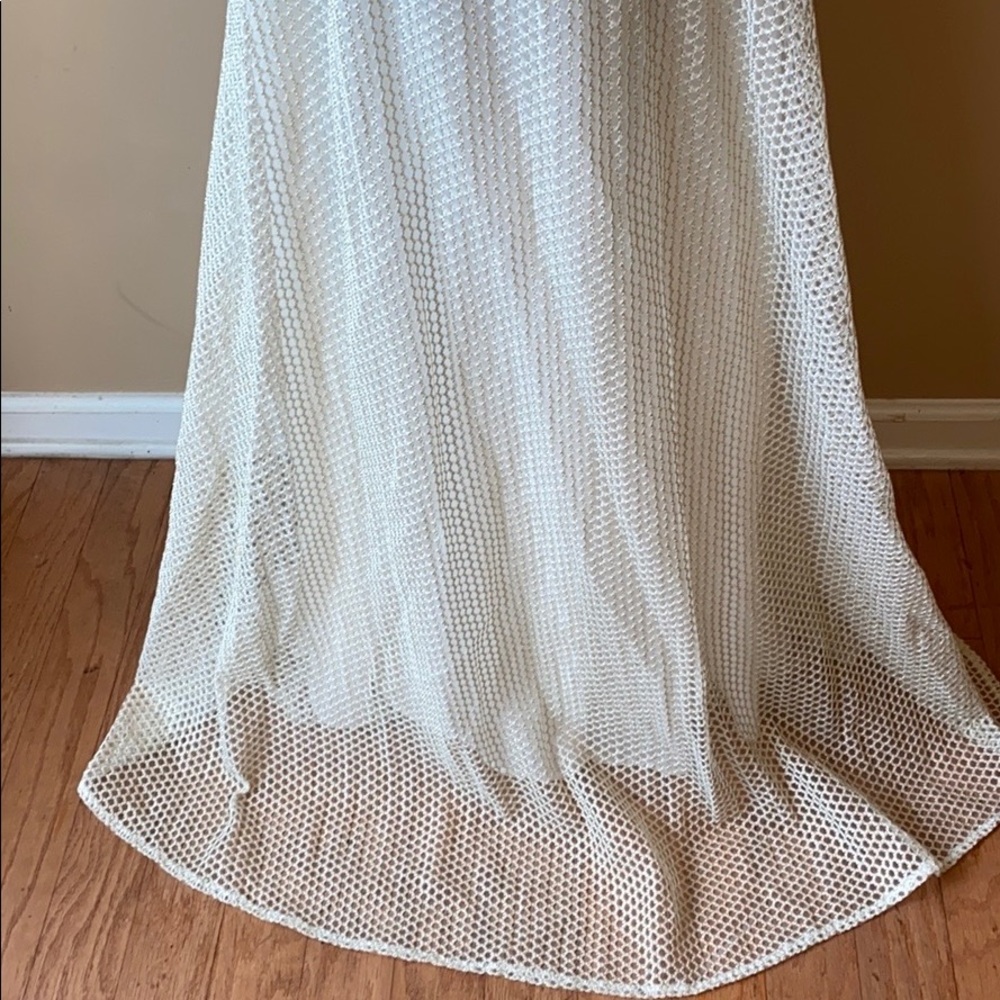 NWT GRACIA SLEEVELESS CREAM & GOLD MAXI DRESS - Picture 12 of 13